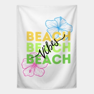 Beach Vibes Hibiscus Tapestry
