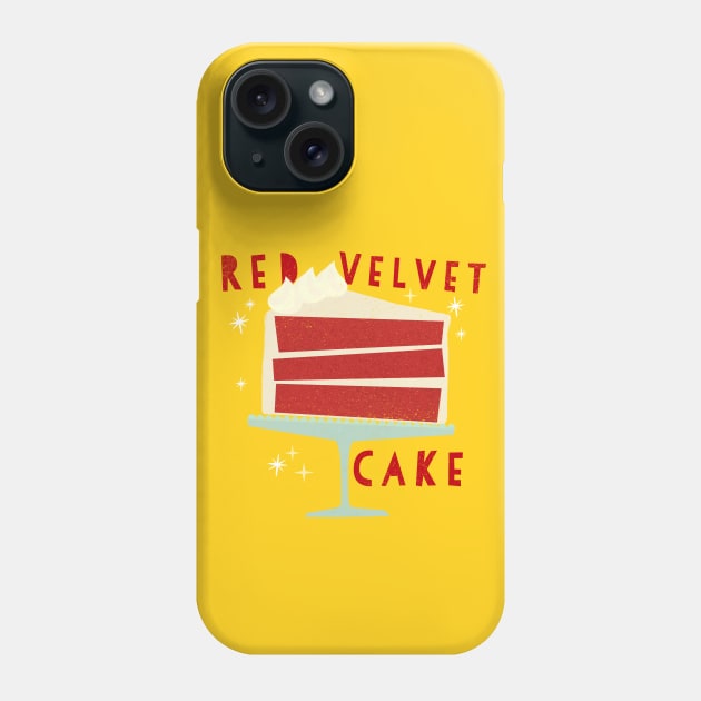 All American Classic Red Velvet Cake Phone Case by LittleBunnySunshine