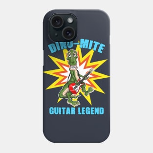 Dino Mite Guitar Legend Funny Dino T Rex Dinosaur Phone Case