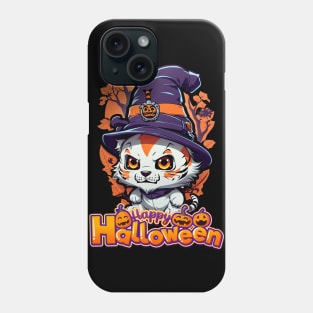 Happy Halloween Cute Kitty! Phone Case