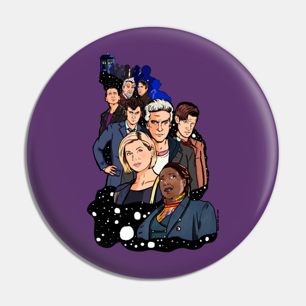 The Doctors 3.0 Pin by MonicaLaraArt