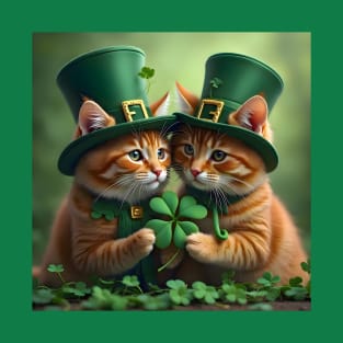 Shamrock Cats T-Shirt