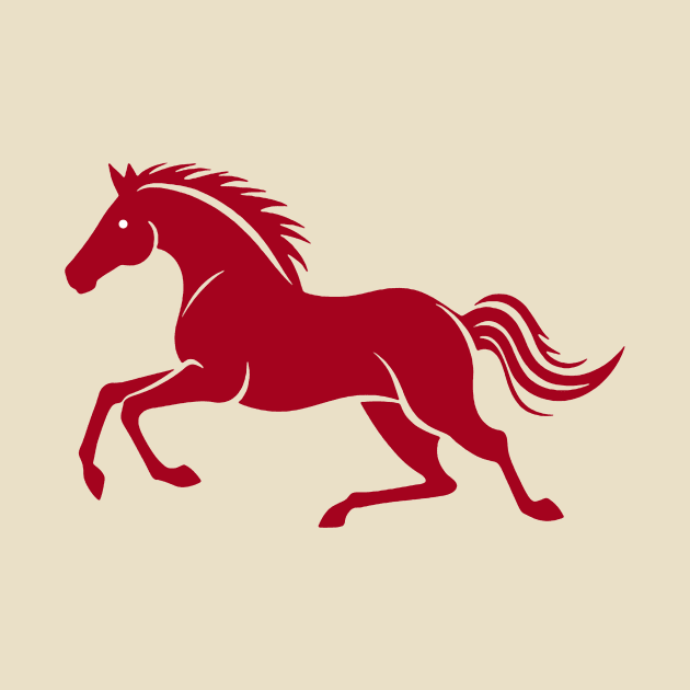 Red Horse Running by DavidLoblaw