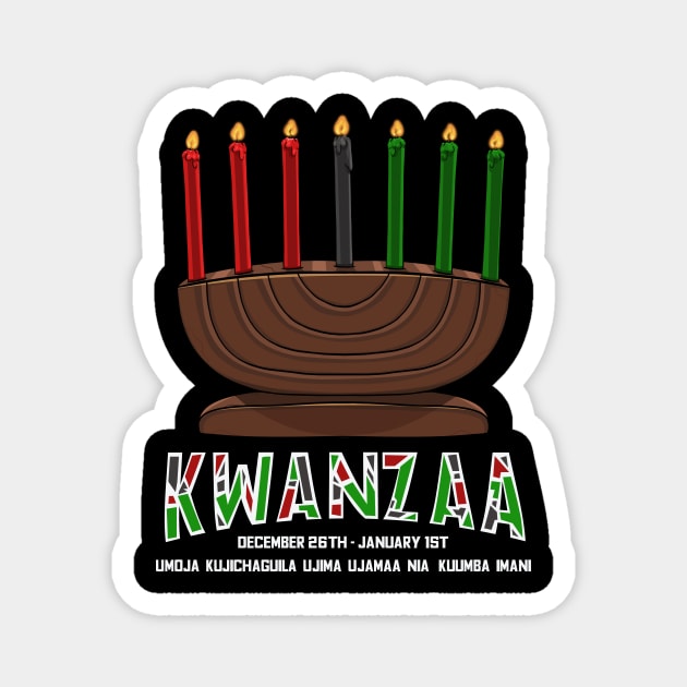 Kwanzaa Kinara Candle Magnet by Noseking