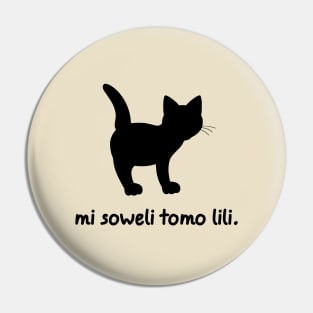 I'm A Cat (Toki Pona) Pin