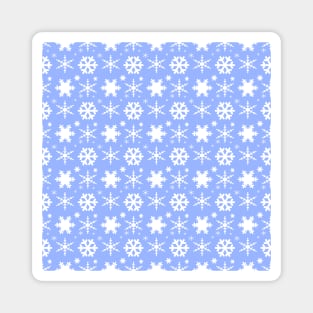 Snowflakes Blue Magnet