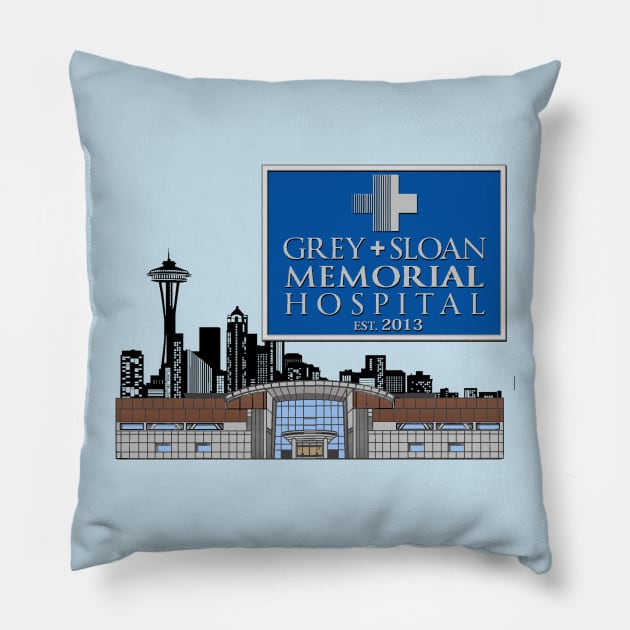 Grey-Sloan Memorial Pillow by grfxdude