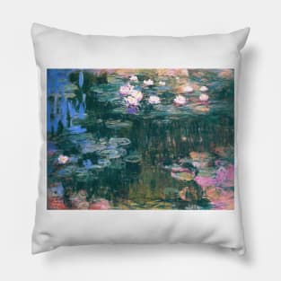 Waterlilies (Multicolored) by Claude Monet Pillow