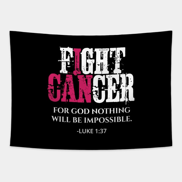 Cancer Survivor Fighter Breast Cancer Awareness Tapestry by BrightGift