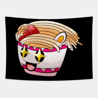 Ramen Bowl Noodles Kawaii Anime Japan Tapestry