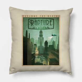 Explore Rapture, Bioshock Poster Pillow