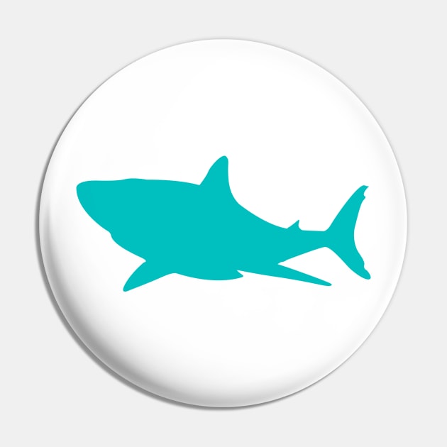 Blue Shark Pin by  Colorful&Goldie