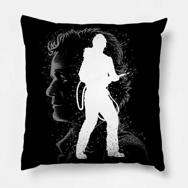 Inking Ghost Hunter Pillow by albertocubatas