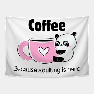 Coffee... because adulting is hard Tapestry