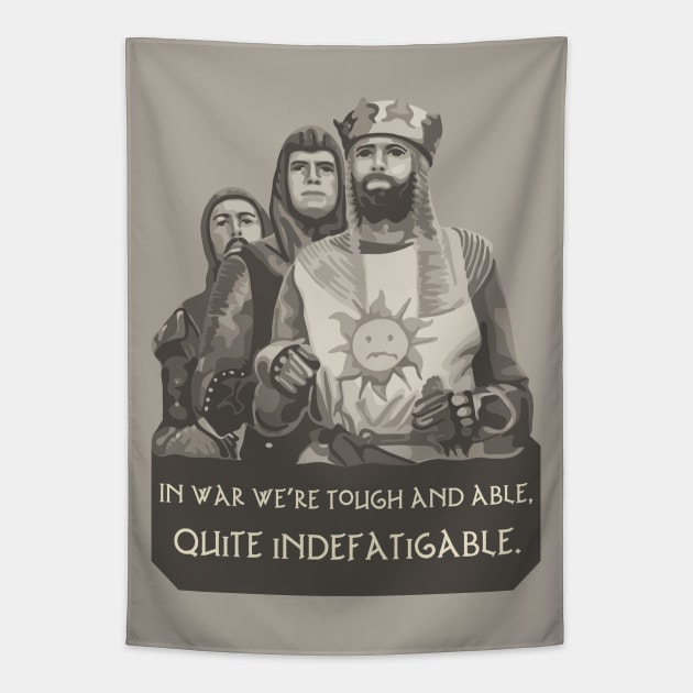 Knights of the Round table Tapestry by Slightly Unhinged