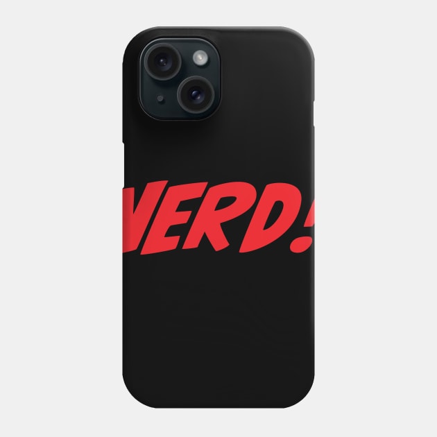 NERD! Black & Red Atl Logo Phone Case by Ed Johnson Presents NERD! Merch