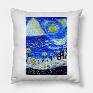 Dandelion mountain Pillow