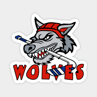 Wolves Hockey Logo Magnet