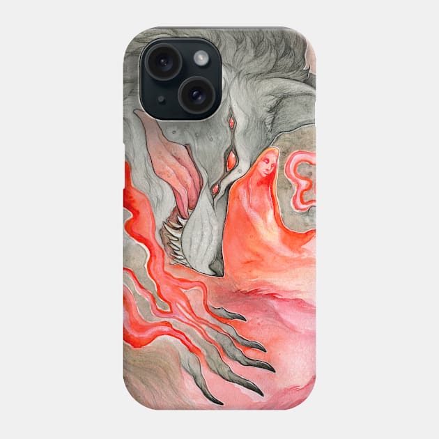 Red Riding Wolf Phone Case by charamath