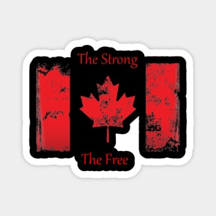 True North Strong And Free T-Shirt | Proud Canadian Pride Shirt | Perfect for Canada Day & Everyday Wear Magnet