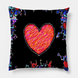 love,red,heart 2 Pillow