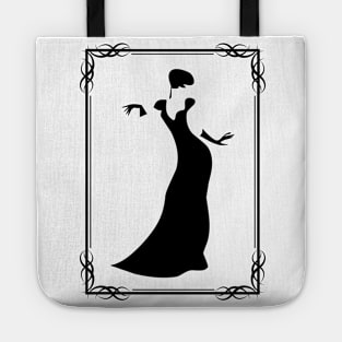 Elegant Vintage Silhouette Tee! Tote