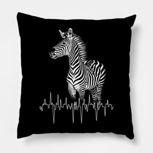 Zebra Ambulatory Acrobatics Pillow