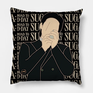 Suga bts silhouette design Pillow