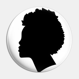 Woman in profile Pin