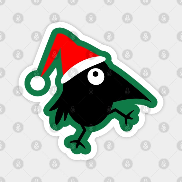 Santa Claus raven Magnet by spontania