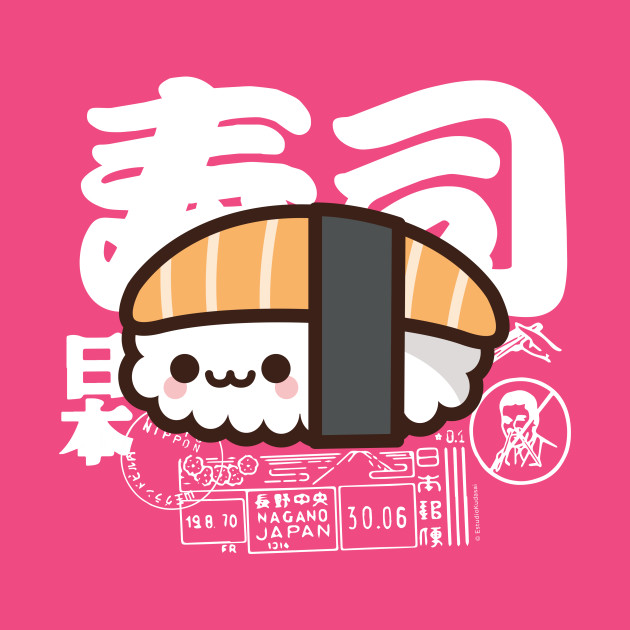  SUSHI KAWAII Sushi T Shirt TeePublic