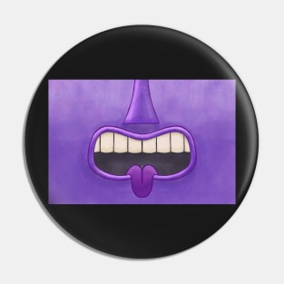 Purple Tiki Tongue Mask! Pin