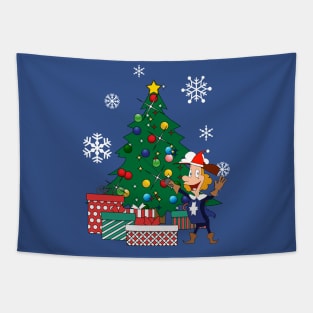 Albert The Fifth Musketeer Around The Christmas Tree Tapestry