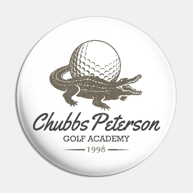 Chubbs Peterson Gold Academy Pin by tvshirts