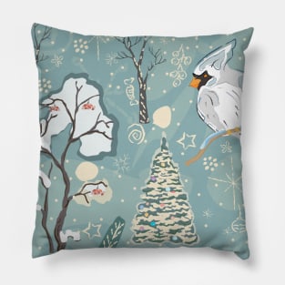 White Bird Pillow