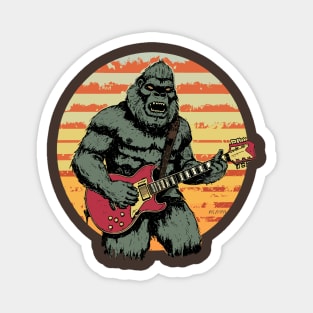 Sasquatch rock on " bigfoot" Magnet