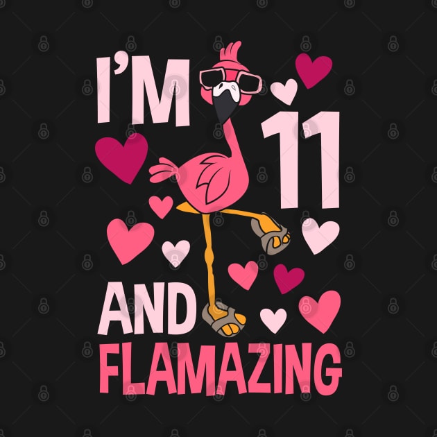 I'm 11 And Flamazing Flamingo by Tesszero