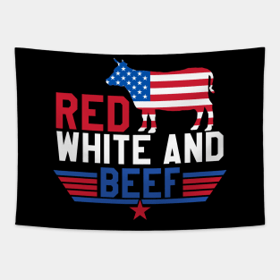 Red White And Beef Tapestry