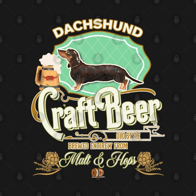 Dachshund Gifts - Beer Dog lover by StudioElla