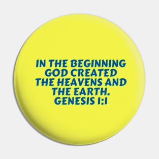 Bible Verse Genesis 1:1 Pin