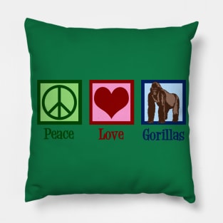 Peace Love Gorillas Pillow