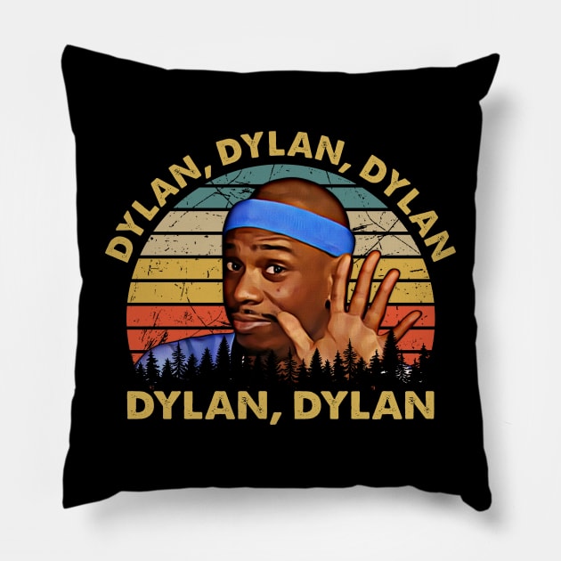 Vintage 80s 90s Dylan Chappelle Movie Funny Tee Pillow by Guilbeaudorothy.Fashion