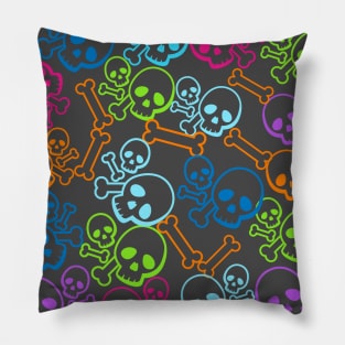 Skulls and bones Pillow