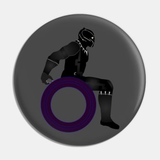 Panther On Wheels Pin