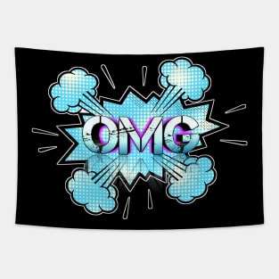 OMG - Comic Style Tapestry