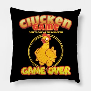 Funny Chicken Game Farmer Animal Lover Pillow