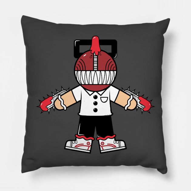 Chainsawbrean Man Pillow by krisren28