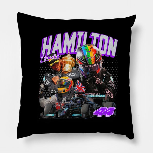 Lewis Hamilton Champion Pillow by lavonneroberson