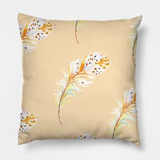 Boho feather pattern Pillow