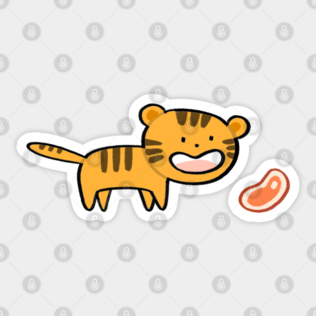 Cute tiger cartoon - Tiger Cartoon - Sticker | TeePublic Cute tiger cartoon - Tiger Cartoon - Sticker | TeePublic